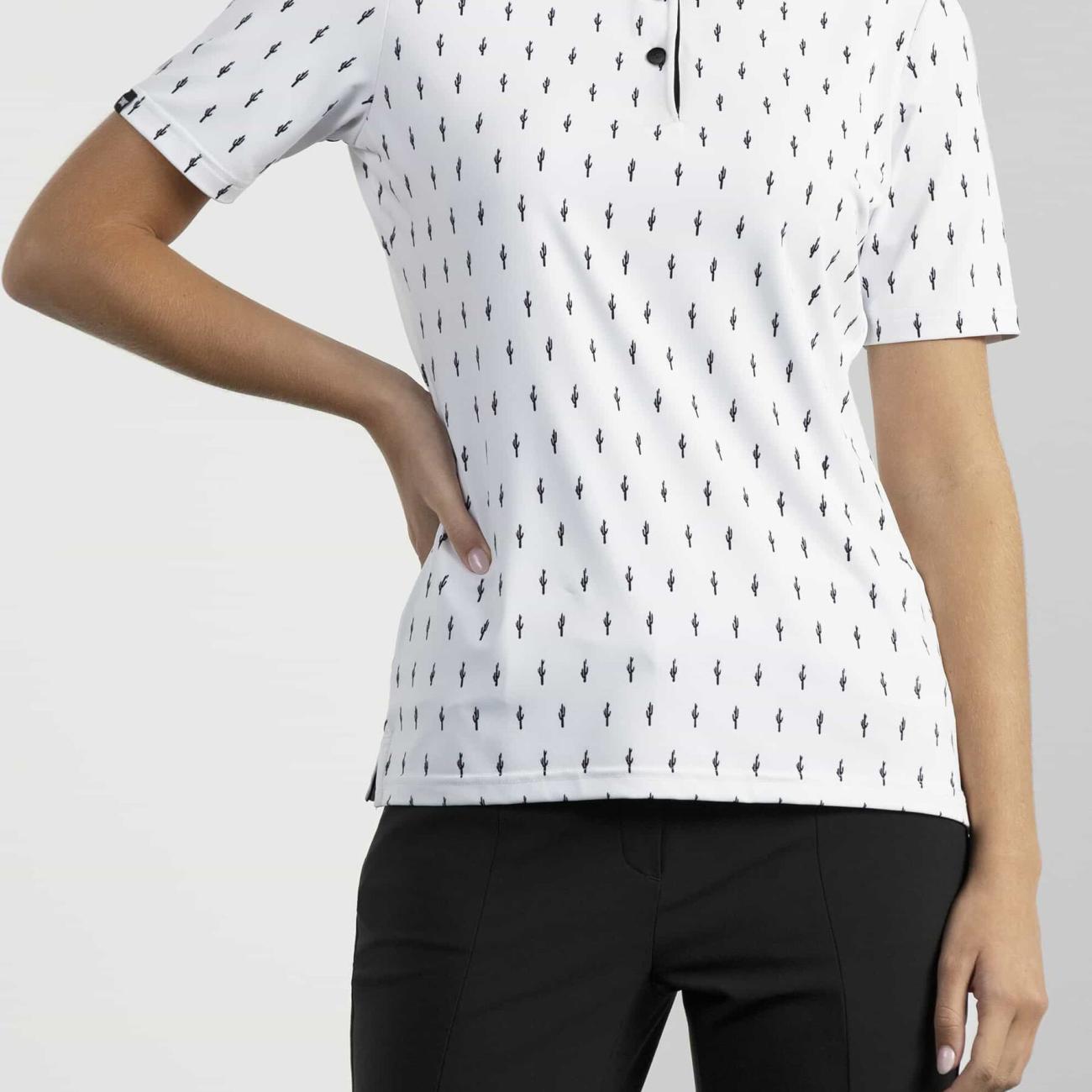 Women's Cactus Print Polo