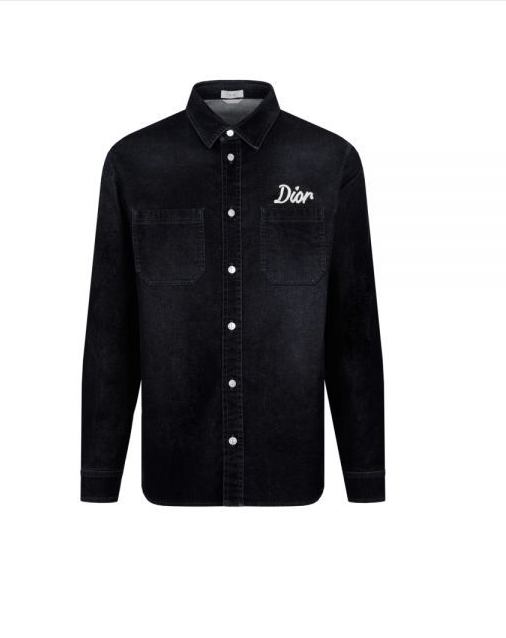 DIOR logo denim shirt