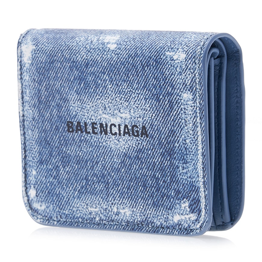 Women's denim print card holder