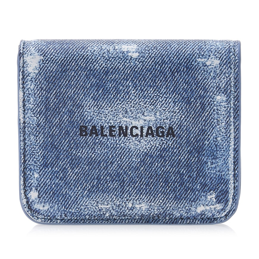 Women's denim print card holder