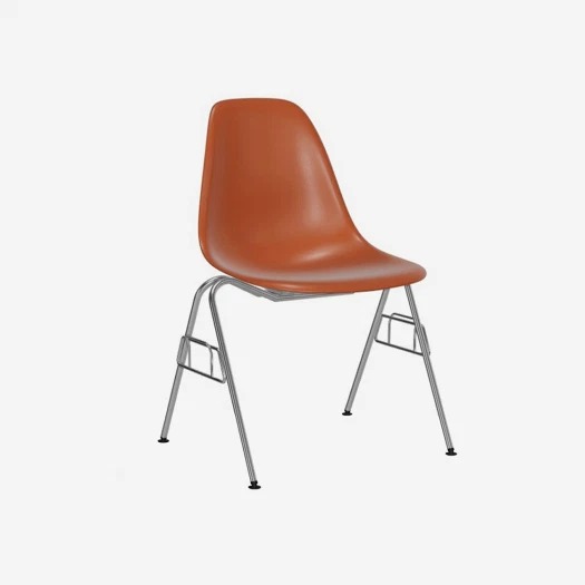 Beatrims Plastic Side Chair DSS-N Rusty Orange