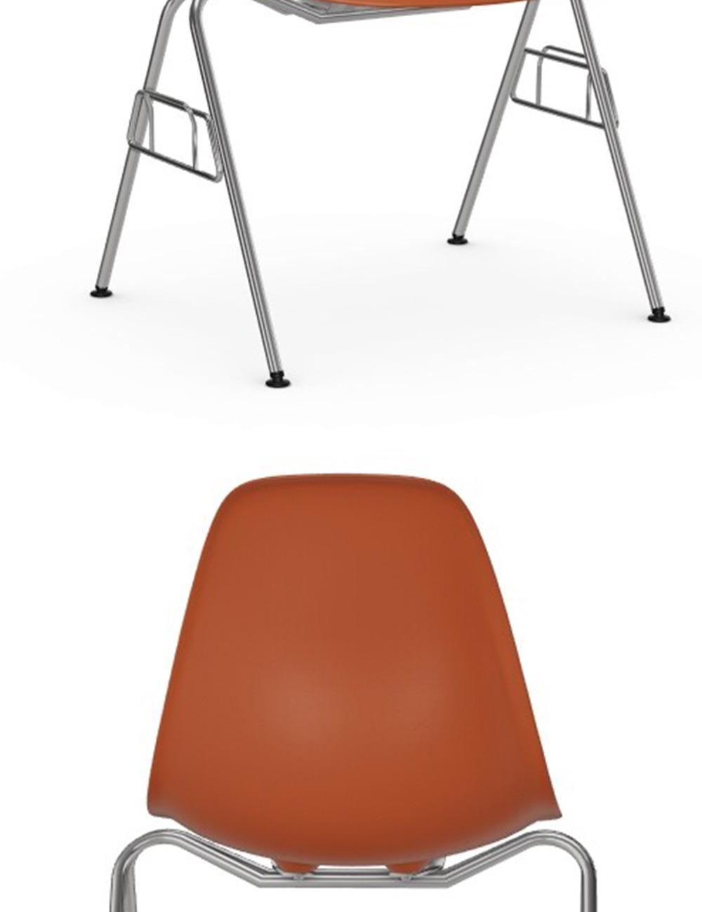 Beatrims Plastic Side Chair DSS-N Rusty Orange