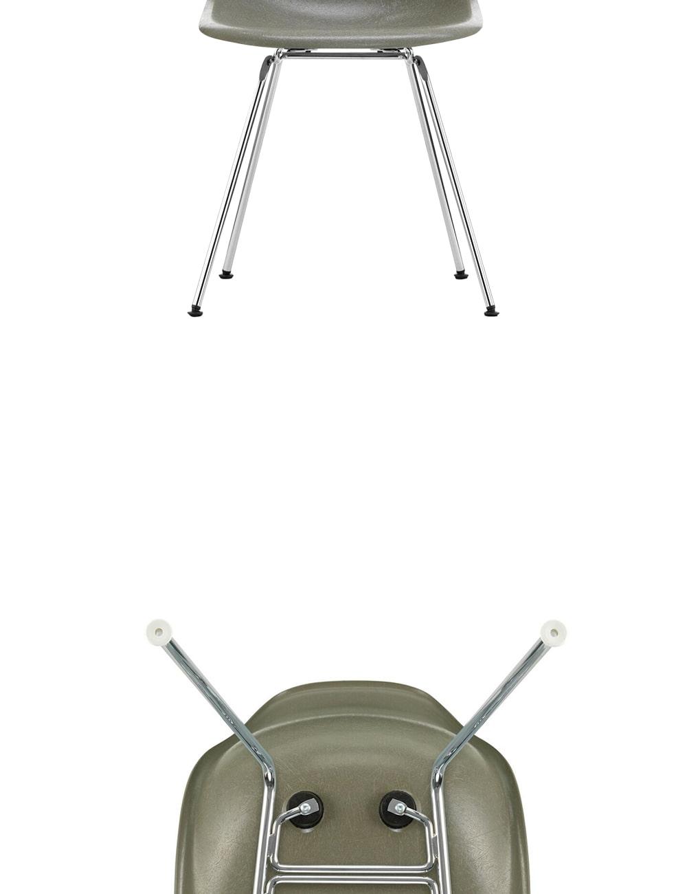 Vitra Eames Fiberglass Side Chair DSX Raw Umber