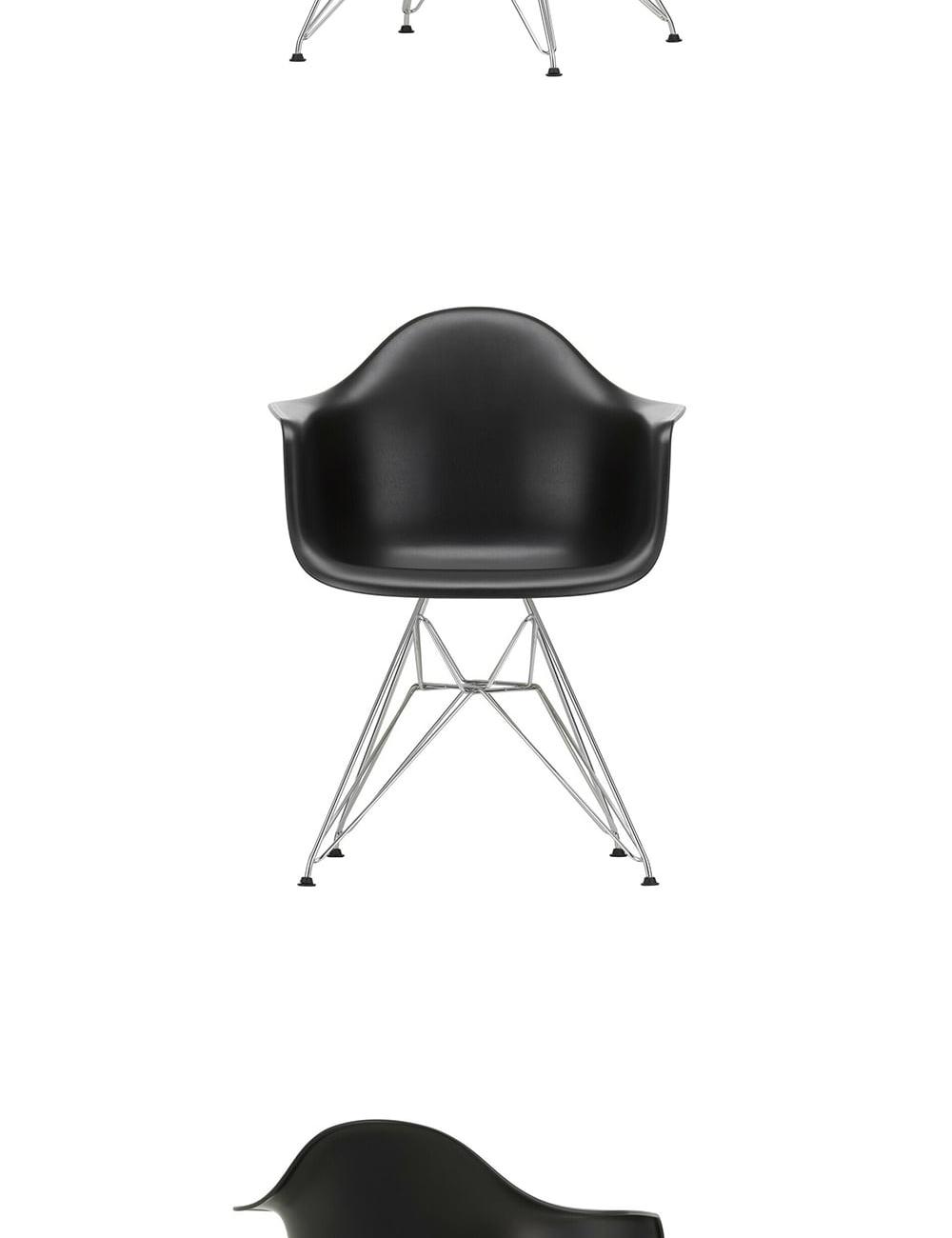 Vitra Eames Plastic Armchair DAR Deep Black