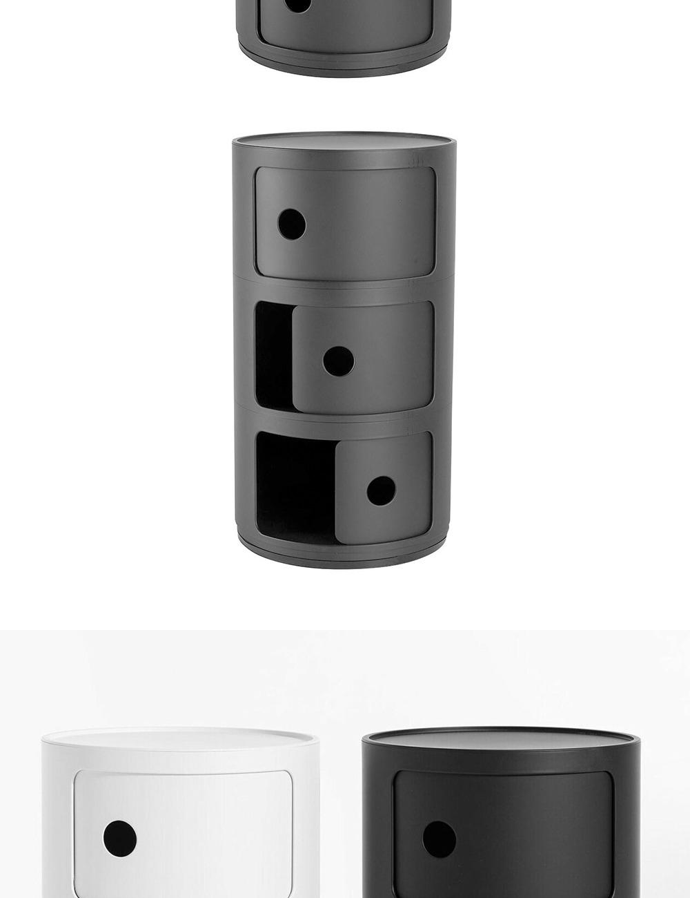 Kartell Componibili 3 Recycled Matte Black