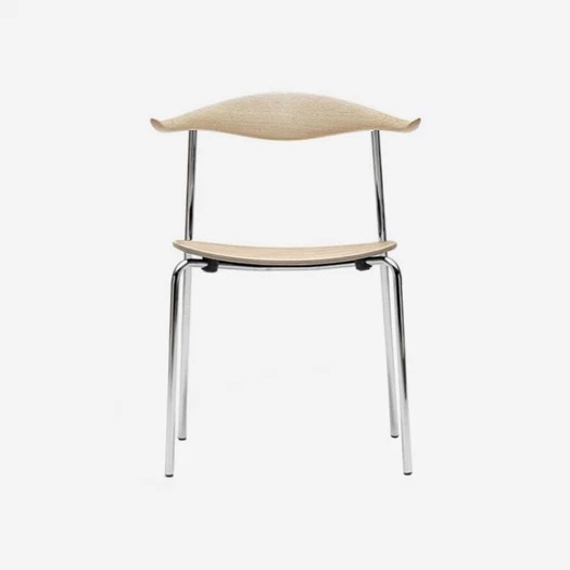 Carl Hansen & Son CH88T Chair Stainless Steel Oak & Soap Finish