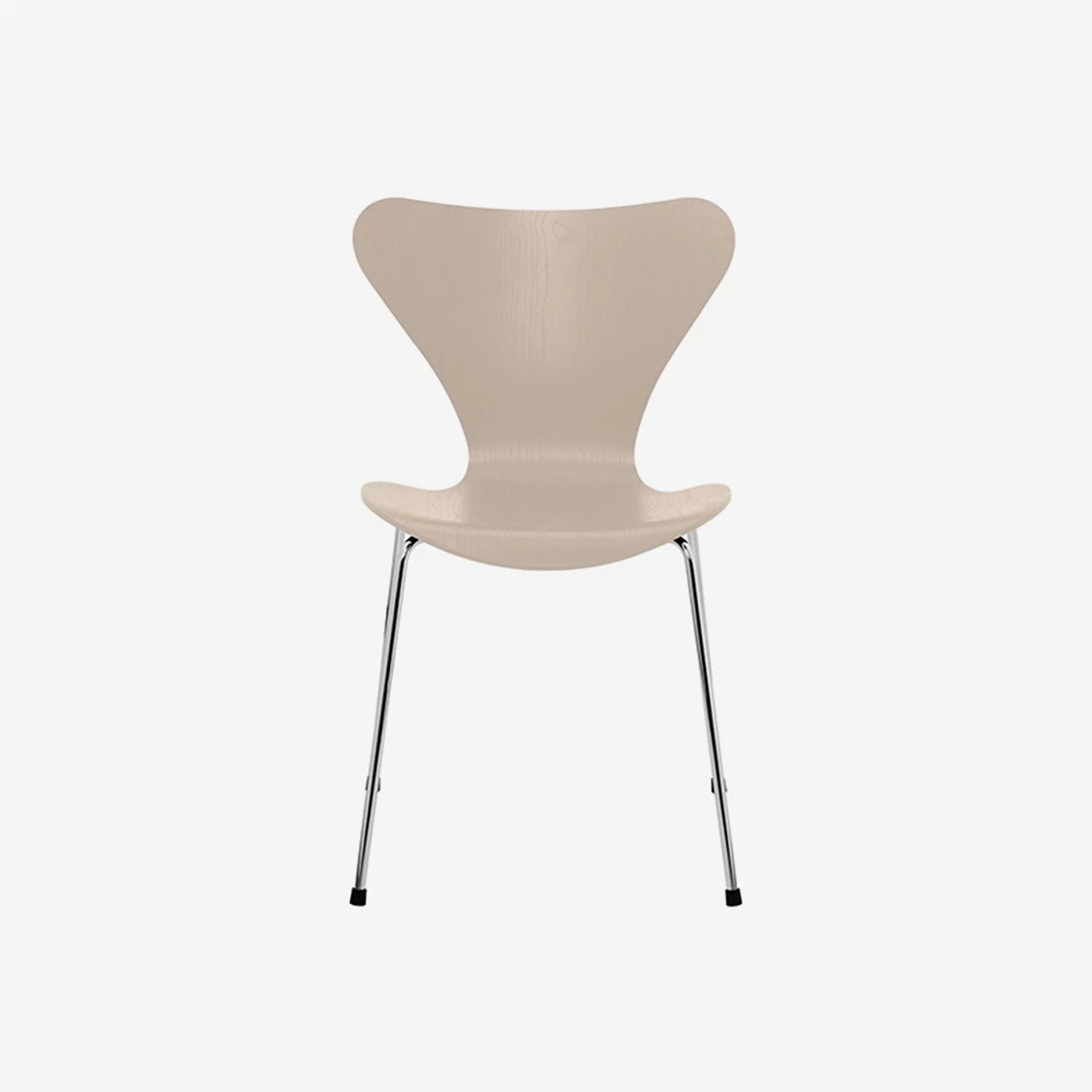 Fritz Hansen Series 7 Chair Chrome Base Colored Ash Light Beige