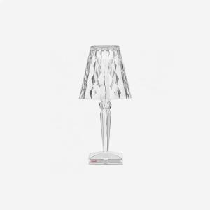 Cartel Big Battery LED Portable Table Lamp Transparent