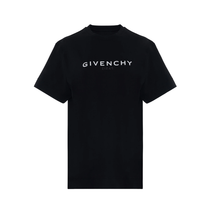 Reverse Logo Classic Fit T-Shirt in Black