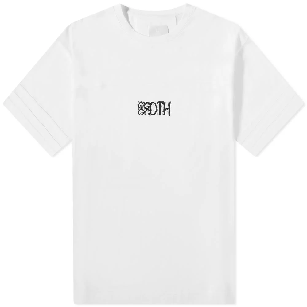 Goth Print Oversized T-Shirt White