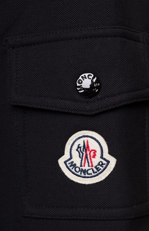 Logo patch short sleeve pique