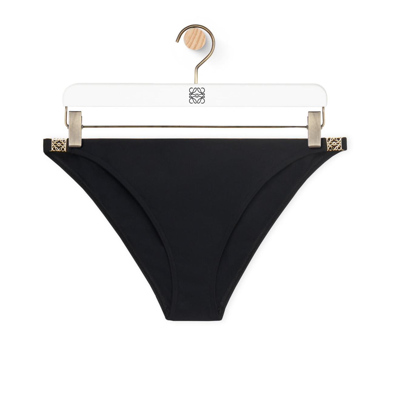 Anagram bikini bottom in technical jersey BLACK