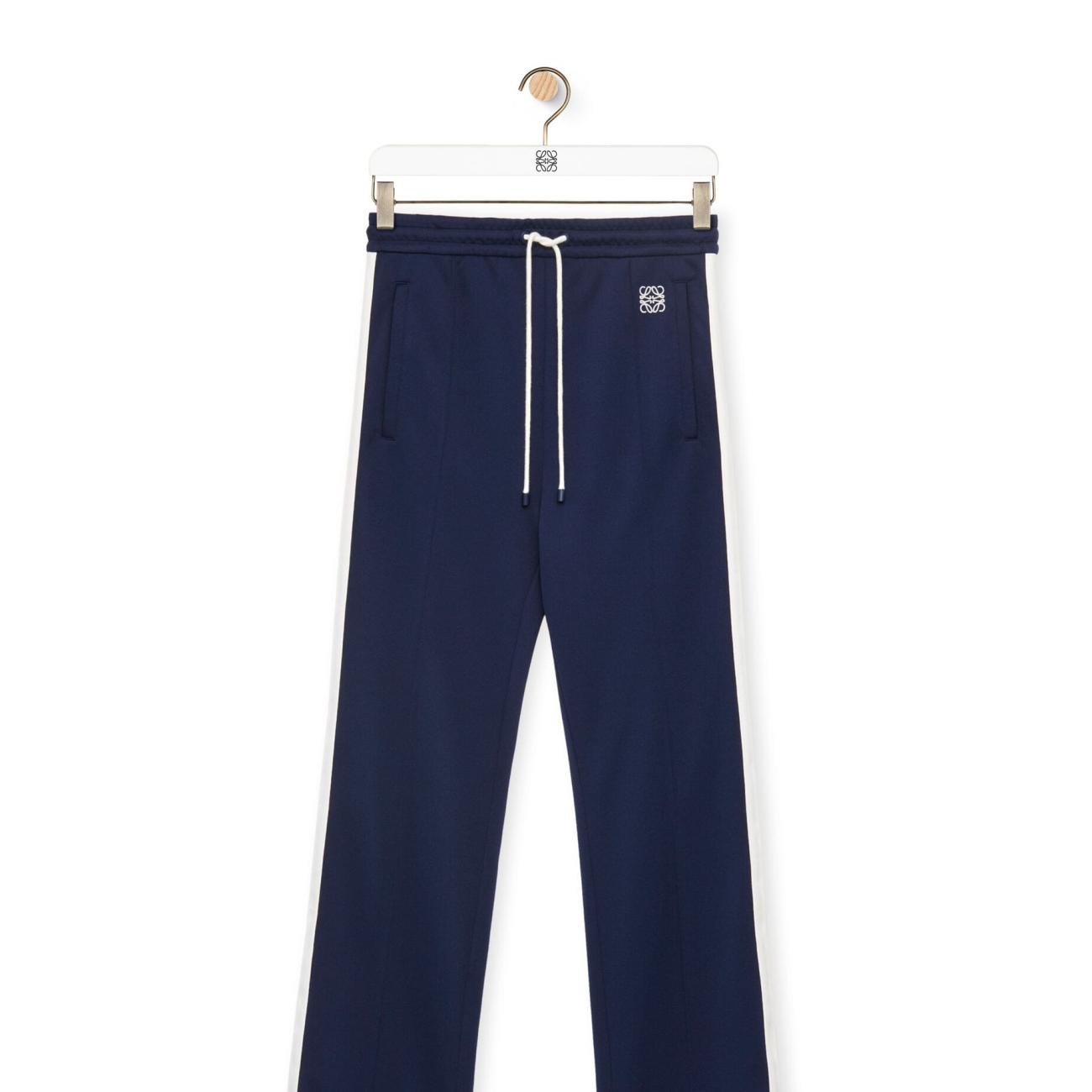 Tracksuit trousers in technical jersey Marine polyester