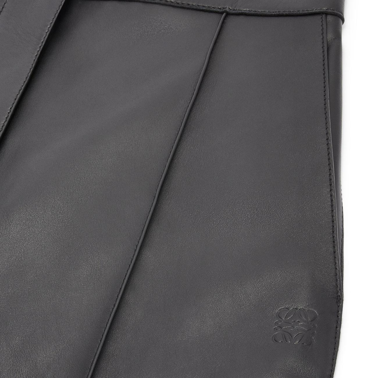 Balloon trousers in nappa Black