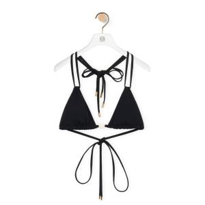 Anagram bikini top in technical jersey Black