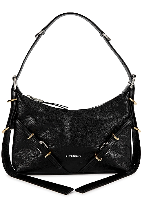 Leather Mini Voyou Bag Black