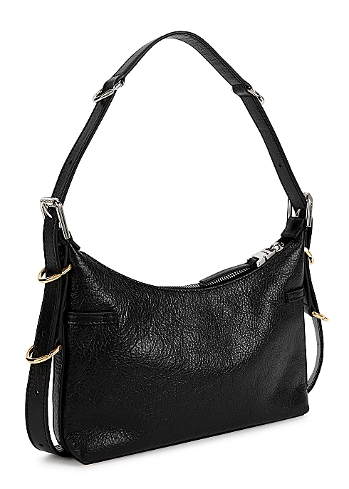 Leather Mini Voyou Bag Black