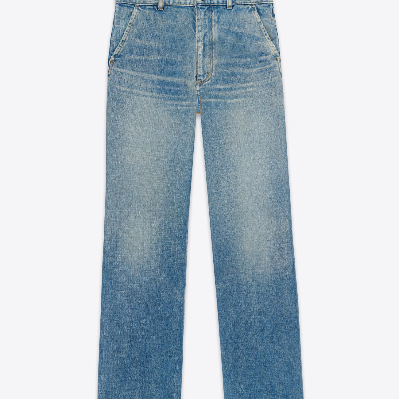 JANE JEANS IN 70S SERGE BLUE DENIM