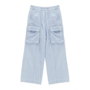 WASHED CARGO STITCH PANTS IN BLUE