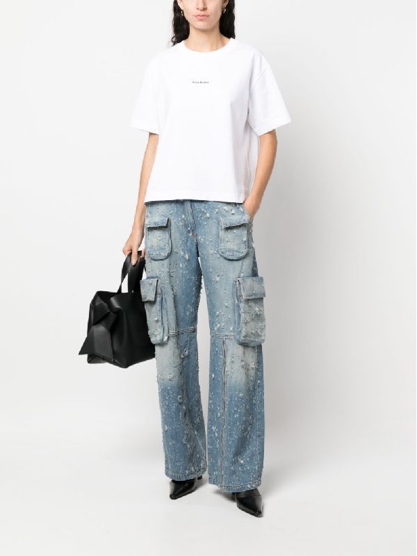 distressed cargo denim