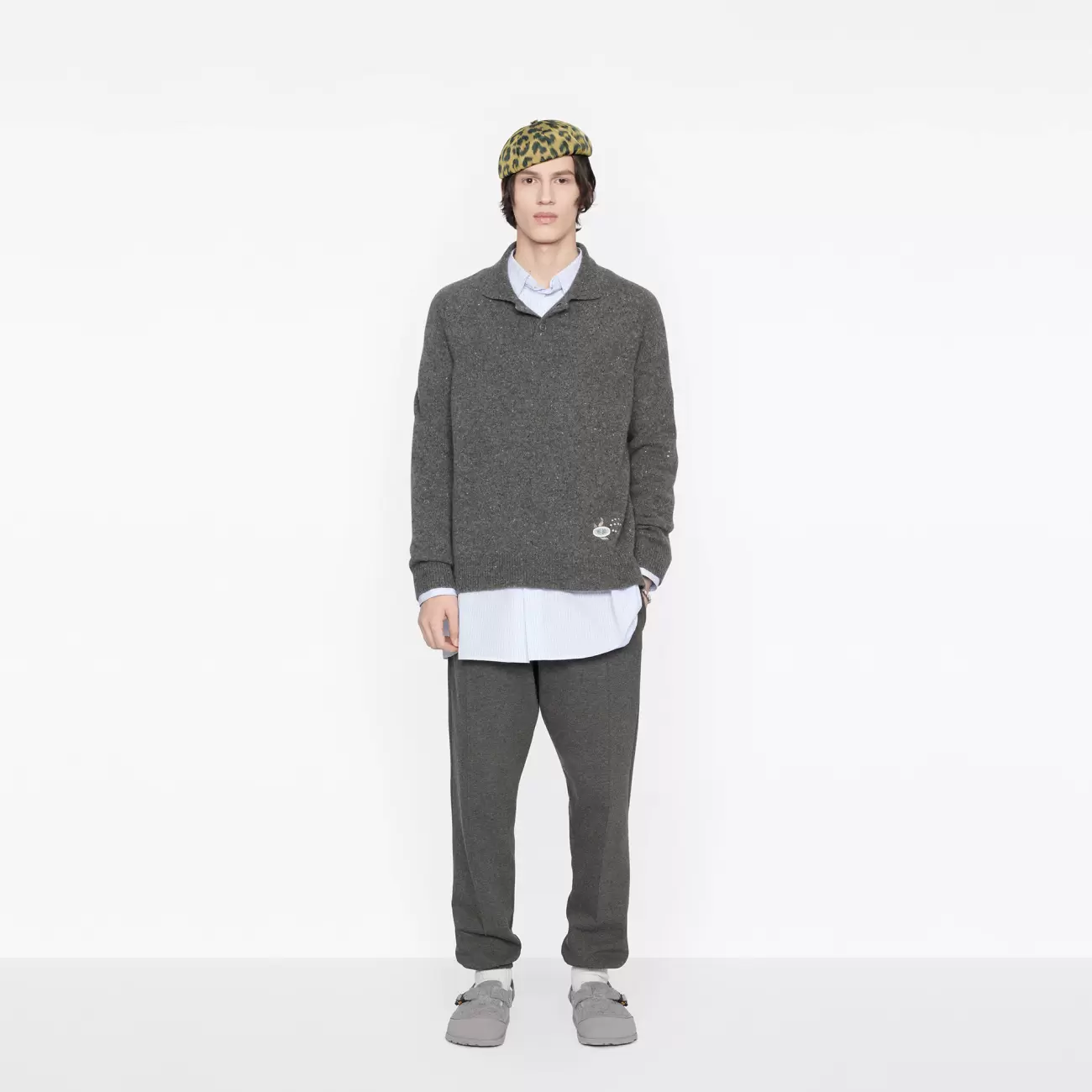 OVERSIZED LONG-SLEEVED POLO SHIRT 