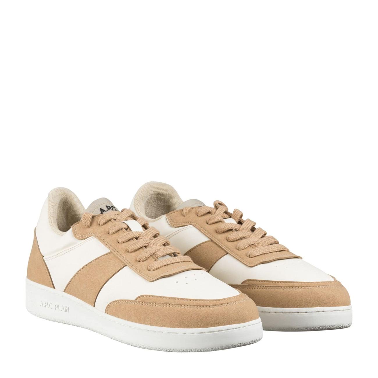 Beige plain sneakers