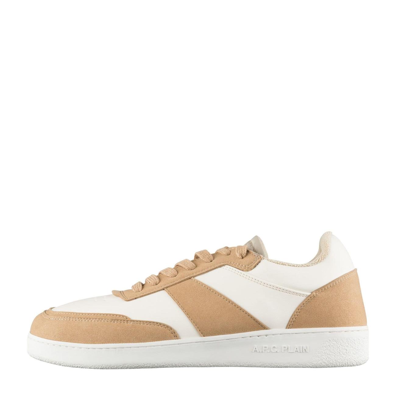 Beige plain sneakers