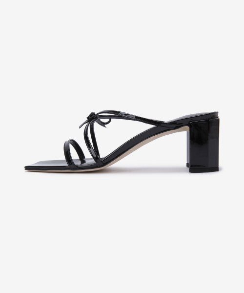 Women's June Patent Leather Sandals - Black