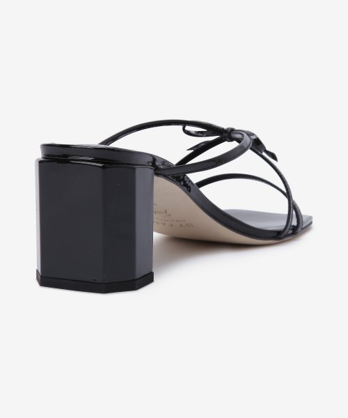 Women's June Patent Leather Sandals - Black