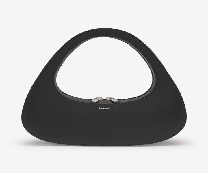 Women's Baguette Swipe Shoulder Bag - Black