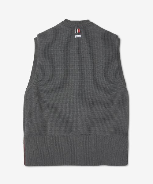 Men's 4 Bar Reversible Tech Knit Vest - Gray