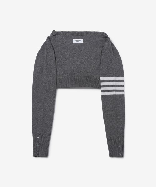 Men's Jersey Stitch Merino Crewneck Sweater Shell Tote - Medium Gray