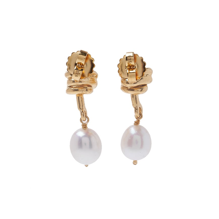 Women's Celestial Raindrop Pearl Earrings