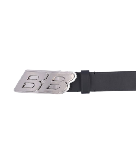 Men's Logo Moto Belt - Black