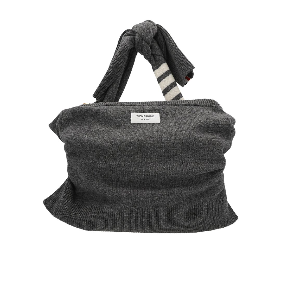 Men's Jersey Stitch Merino Crewneck Sweater Shell Tote - Medium Gray