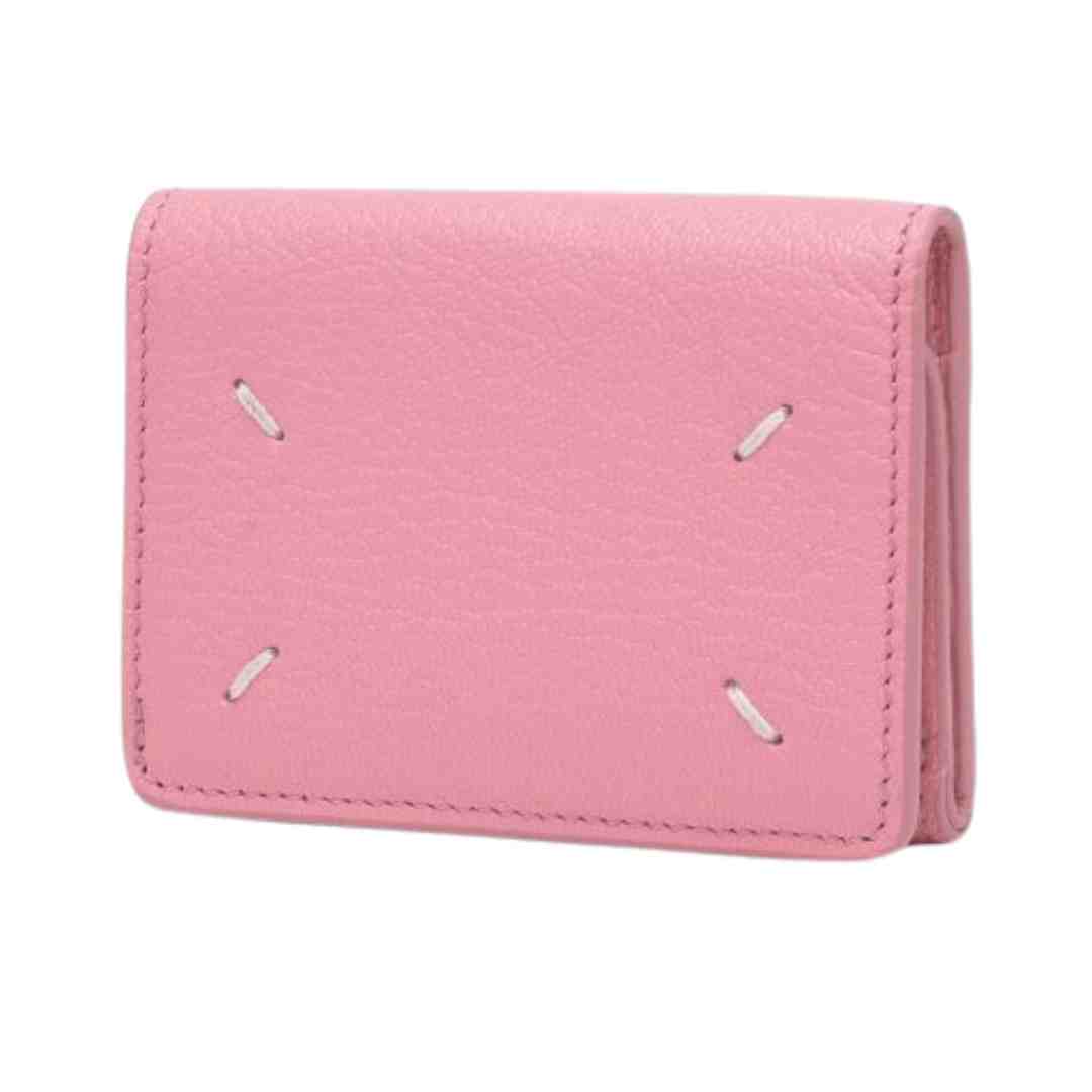 Common Snap Button Leather Wallet - Pink