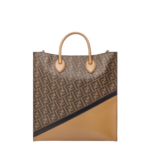 FF fabric vertical tote bag