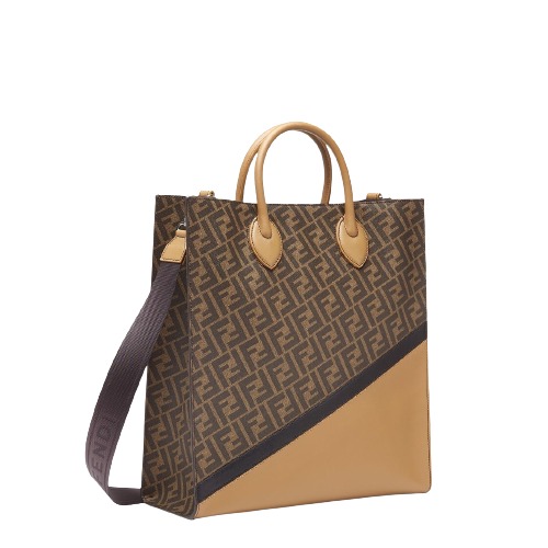 FF fabric vertical tote bag