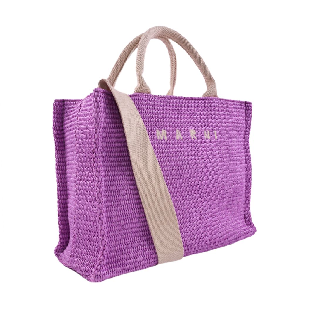 Women's Raffia Small Tote Bag - Light Lily