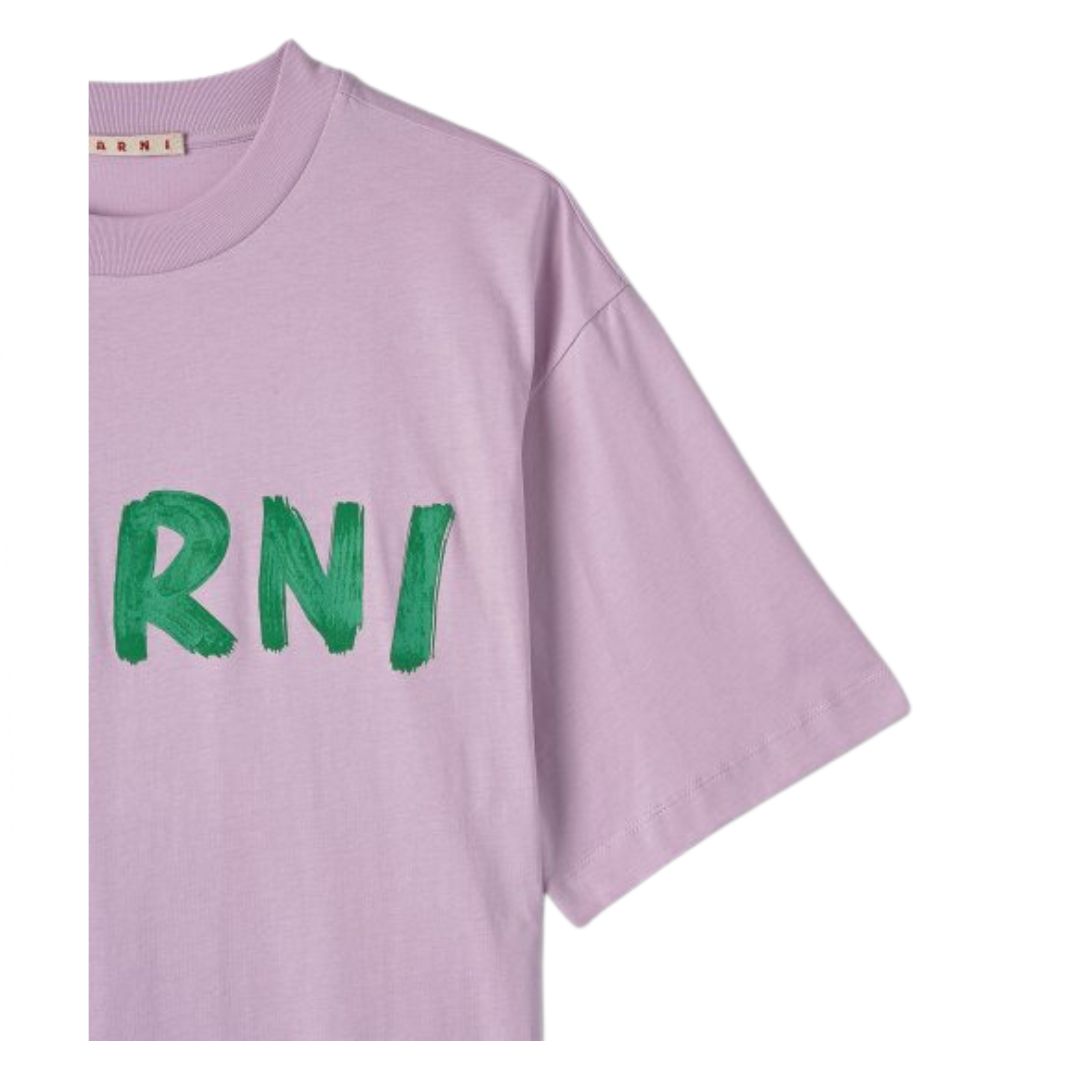 Women's Logo Print Organic Jersey Short Sleeve T-Shirt - Azalea