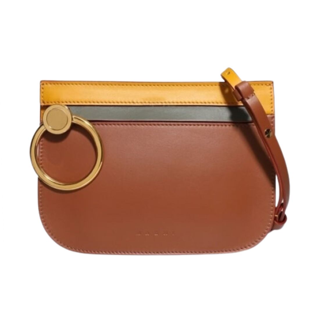 ring flat shoulder bag