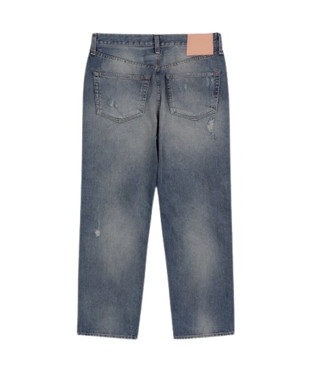 Men's relaxed fit denim pants - blue