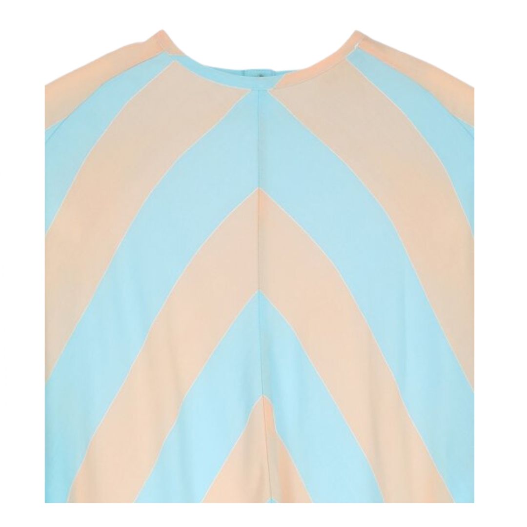 Women's back wrap short-sleeved T-shirt - Pink: Ajure