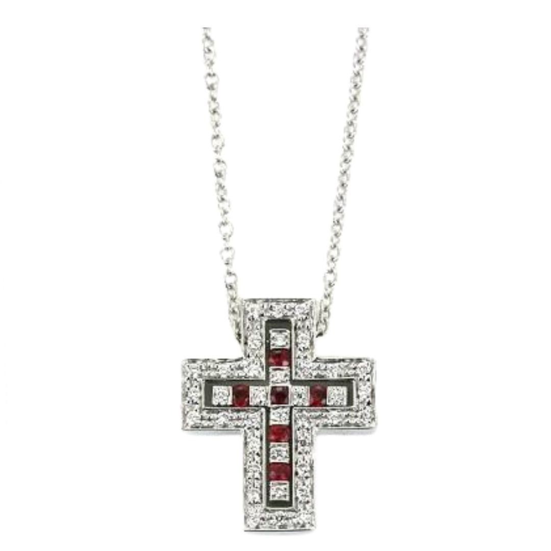 Damiani Belle Epoque Diamonds Rubies Necklace White Gold