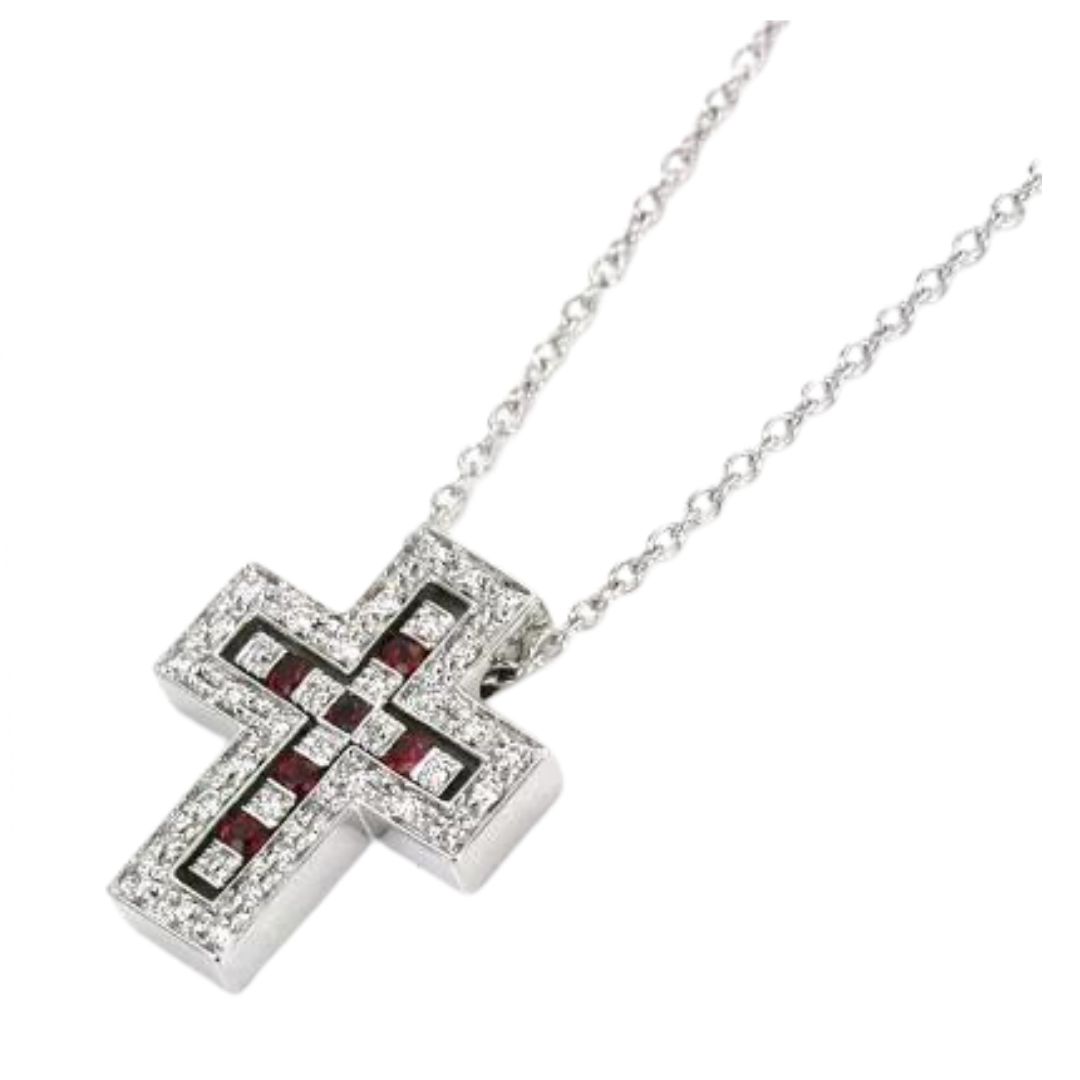 Damiani Belle Epoque Diamonds Rubies Necklace White Gold