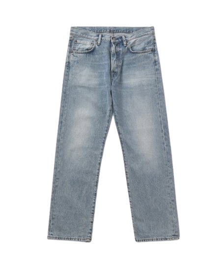 Men's straight classic-fit denim pants - light blue