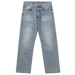 Men's straight classic-fit denim pants - light blue