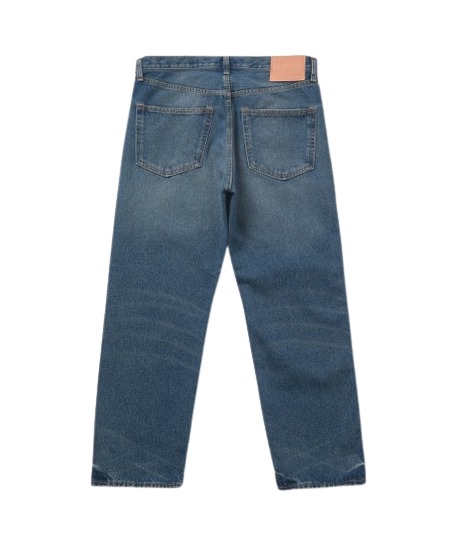 Men's Relax-Fit Straight Denim Pants - Mid Blue