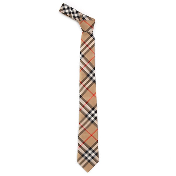 Carry-Over Modern Cut Vintage Check Silk Tie