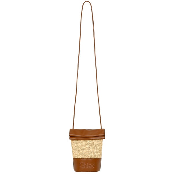 Tan Phone Pouch Shoulder Bag